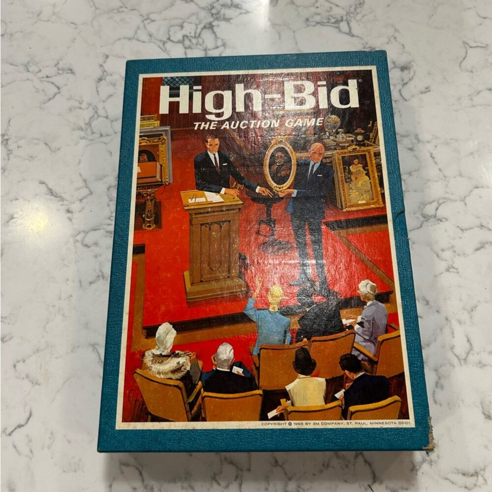 Vintage 1960’s Bookshelf Game High Bid Auction Game